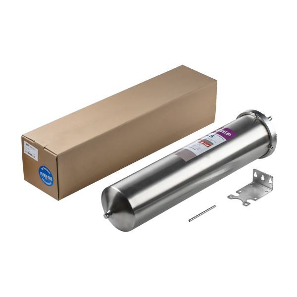 Фильтр колбовый Гейзер HS 1" 20ВВ со сливом (нержавеющая сталь, для холодной и горячей воды) (50631) Фильтр колбовый Гейзер HS 1" 20ВВ со сливом (нержавеющая сталь, для холодной и горячей воды) (50631)