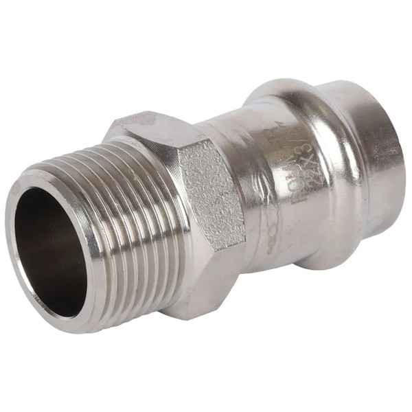 Переход 22х3/4"Н Rommer из нержавеющей стали (пресс) (RSS-0021-002234) Переход 22х3/4"Н Rommer из нержавеющей стали (пресс) (RSS-0021-002234)