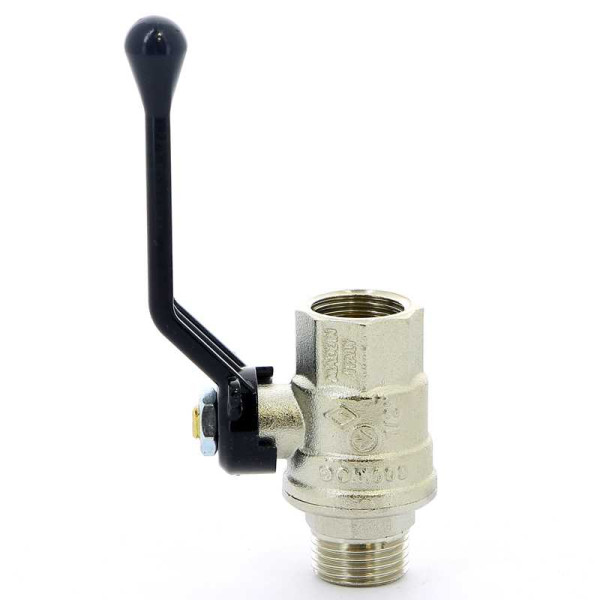 Кран Bugatti 1/2" ВН шаровый Oregon 305 (черная ручка) (03050062)