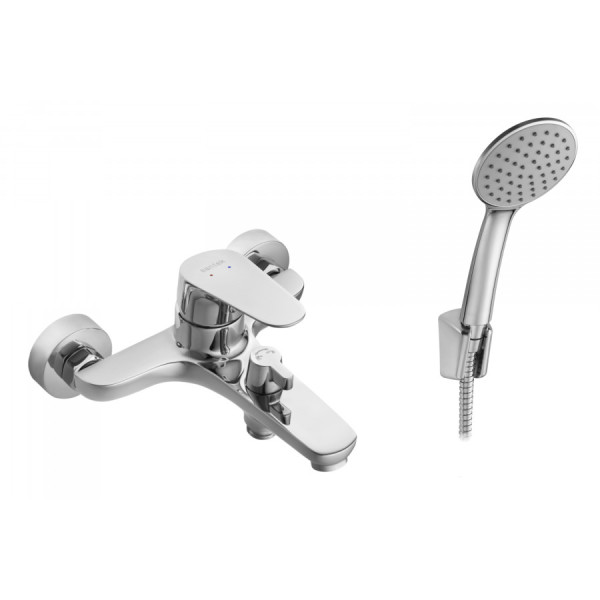 Смеситель для ванны и душа Santek Форт хром с душевым гарнитуром (WH5A1004C001) Смеситель для ванны и душа Santek Форт хром с душевым гарнитуром (WH5A1004C001)