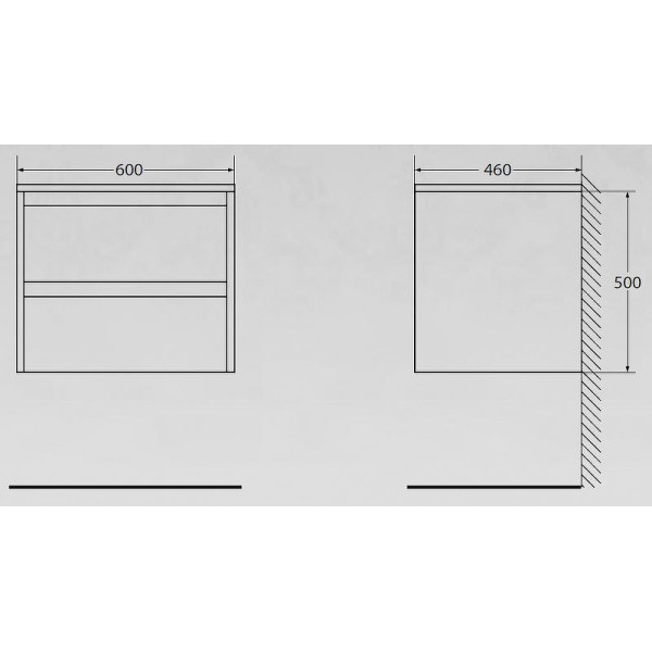Тумба подвесная BelBagno Kraft 60 Rovere Tabacco (KRAFT-600-2C-SO-RT) Тумба подвесная BelBagno Kraft 60 Rovere Tabacco (KRAFT-600-2C-SO-RT)
