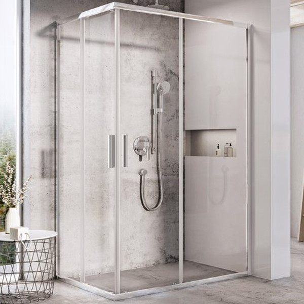 Дверь душевая Ravak Blix 100x195 стекло прозрачное, профиль хром (X1XMA0C0Z1)