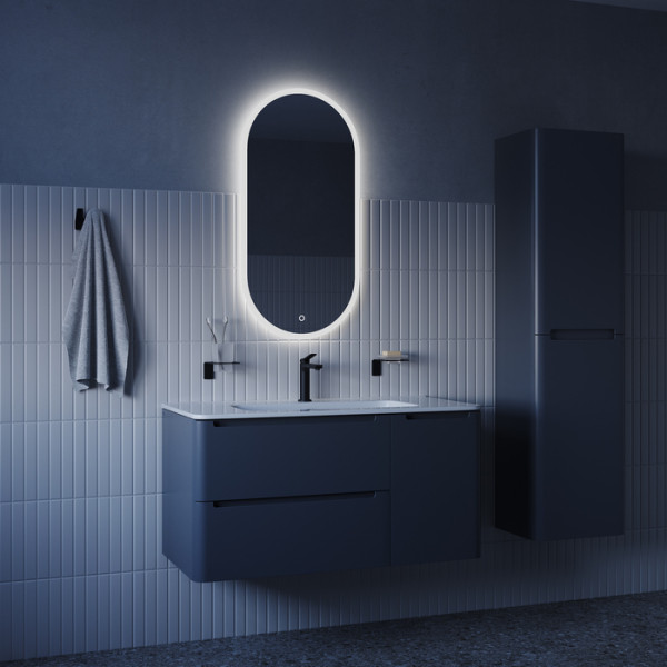 Зеркало с подсветкой 3 в 1 два навеса 90/45 см Uniq Iddis (UNI9045i98)