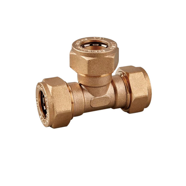 Тройник 25*25*25 Vieir (обжим, латунь) (VP252525) Тройник 25*25*25 Vieir (обжим, латунь) (VP252525)