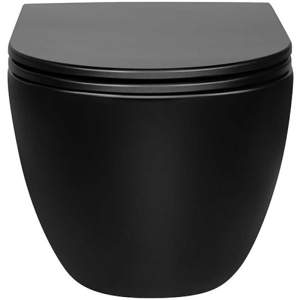 Унитаз подвесной Vincea Evo с сиденьем микролифт (VT1-34MB) Унитаз подвесной Vincea Evo с сиденьем микролифт (VT1-34MB)