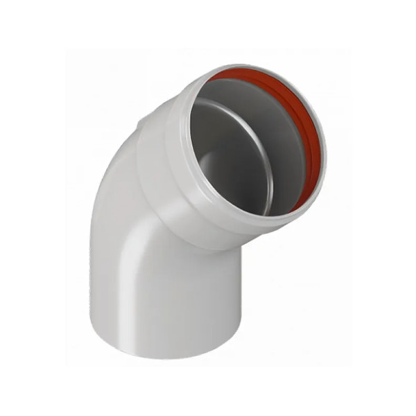 Элемент дымохода DN80 отвод 45° Royal Thermo (RTF07.040)