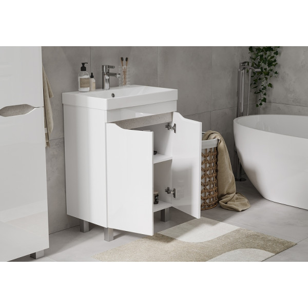 Тумба напольная Volna Lake 597x800 белая (tnLAKE60.2D-01)