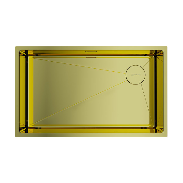 Мойка для кухни врезная Omoikiri Taki 74-U/IF Side-LG нерж. сталь/светлое золото (4993171)