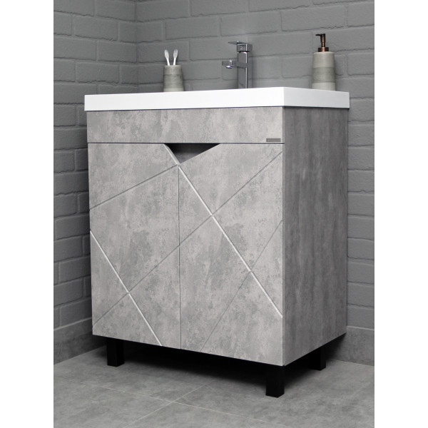 Тумба напольная Classica 70 Vector светлый бетон без ящика Домино (DV6613T) Тумба напольная Classica 70 Vector светлый бетон без ящика Домино (DV6613T)