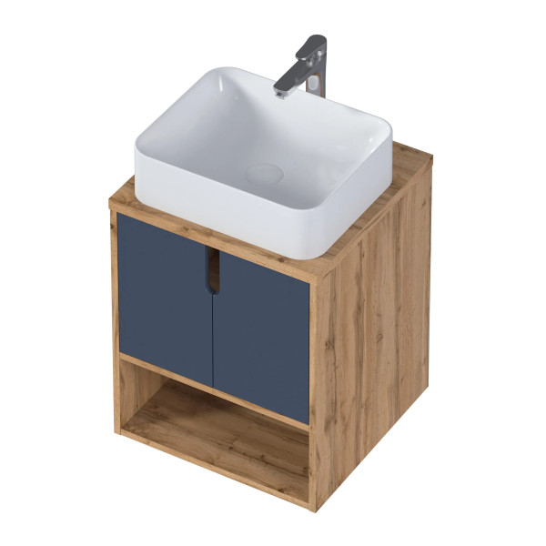 Тумба подвесная 1Marka 500x480x601,5 (дикий дуб натуральный Н1318 ST10 Egger) (Ц0000030773)