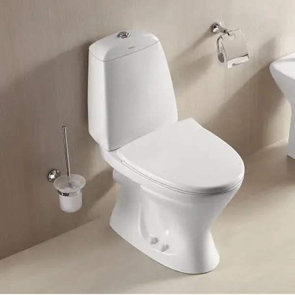 Унитаз напольный с сиденьем быстросъемным полипропилен 690x345x810 (AZ-2037-P)