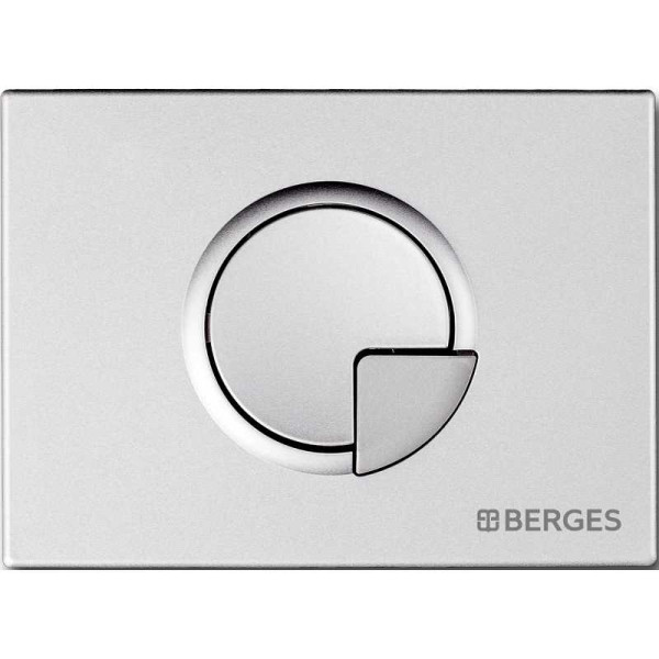 Инсталляция для подвесного унитаза Berges NOVUM R2 с клавишей (040222) матовый хром Инсталляция для подвесного унитаза Berges NOVUM R2 с клавишей (040222) матовый хром