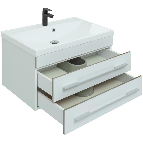 Тумба подвесная Aquanet Верона 75 New белый матовый (00272422)