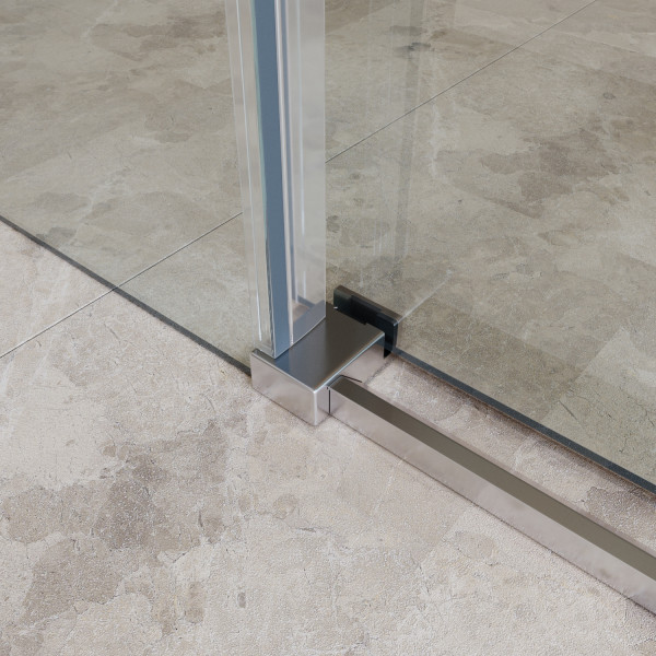 Душевая дверь BelBagno Soft Close-2 100x200 стекло прозрачное, профиль хром глянцевый (SOFT_CLOSE-2-BF-1-100-C-Cr)