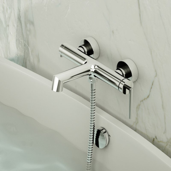Смеситель для ванны и душа с душевым комплектом BelBagno (Acqua-VASM/DFS-CRM)