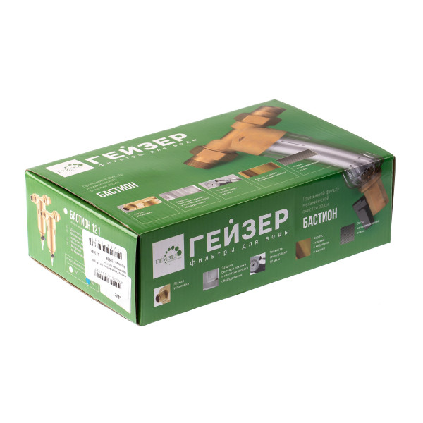 Фильтр самоочищающийся Гейзер-Бастион 121 3/4" (латунный корпус, со сгонами) (32669) Фильтр самоочищающийся Гейзер-Бастион 121 3/4" (латунный корпус, со сгонами) (32669)