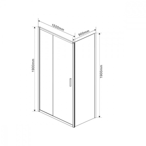 Душевой уголок Vincea Garda 1500х900х1900 стекло шиншилла, профиль хром (VSR-1G9015CH) Душевой уголок Vincea Garda 1500х900х1900 стекло шиншилла, профиль хром (VSR-1G9015CH)