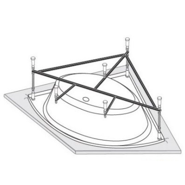 Каркас для ванны Vagnerplast Veronela corner, Cavallo corner, Catalina 140x140 (VPK140140)