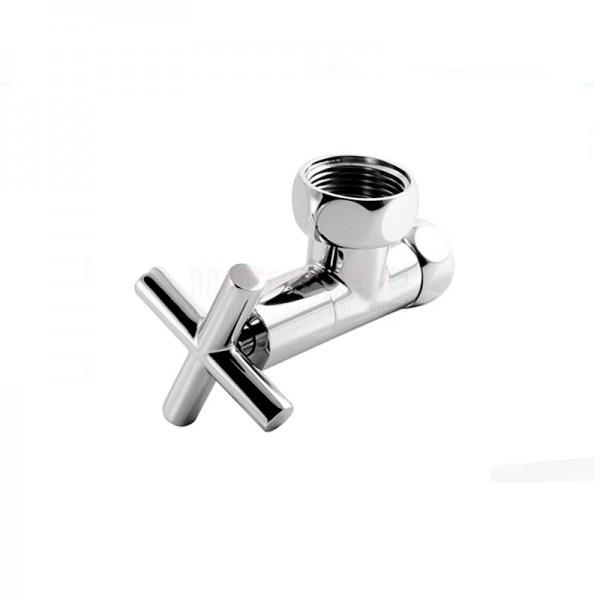 Вентиль для псш Indigo крест угловой г/г 1"х3/4" хром, пара (LUX-ZZ-4706)