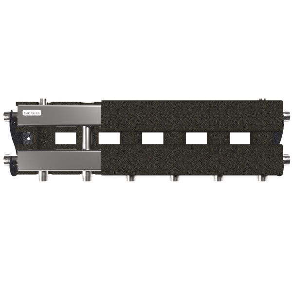 Коллектор модульный Gidruss MKSS-60-4D.EPP (до 60 кВт, магистраль G 1", 3+1 контура G 1", EPP-термоизоляция, 4D-кронштейны K.UMS, универсальное подклю Коллектор модульный Gidruss MKSS-60-4D.EPP (до 60 кВт, магистраль G 1", 3+1 контура G 1", EPP-термоизоляция, 4D-кронштейны K.UMS, универсальное подклю