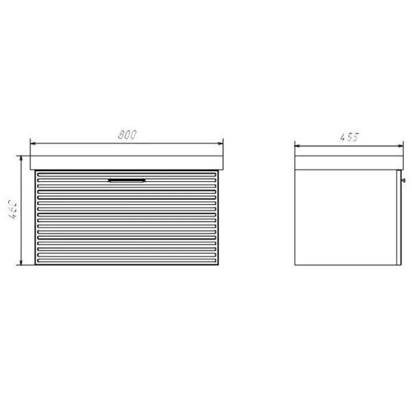 Тумба подвесная с раковиной Comforty Касабланка 800x455x460 серый шёлк (00-00019529) Тумба подвесная с раковиной Comforty Касабланка 800x455x460 серый шёлк (00-00019529)