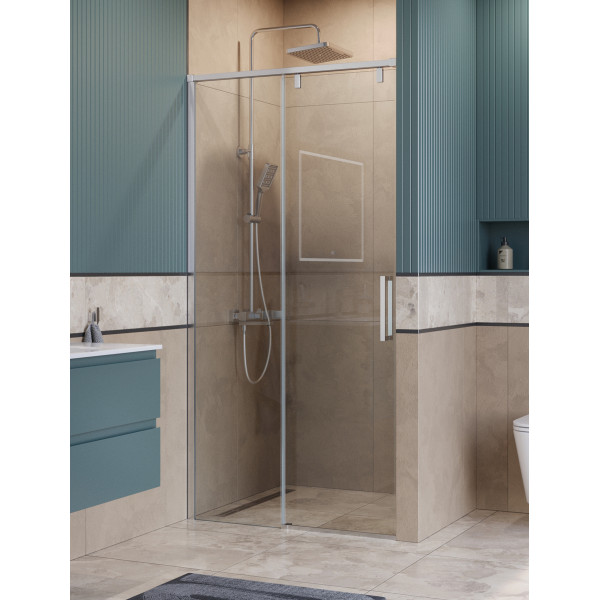 Душевая дверь BelBagno Soft Close-1 110x200 стекло прозрачное, профиль хром глянцевый (SOFT_CLOSE-1-BF-1-110-C-Cr)