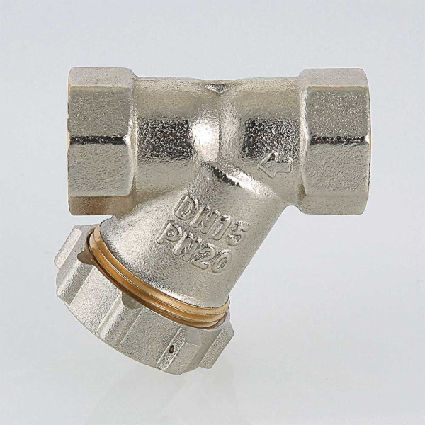 Фильтр косой 1/2" ВВ с заглушкой Valtec никель (VT.193.N.04) Фильтр косой 1/2" ВВ с заглушкой Valtec никель (VT.193.N.04)