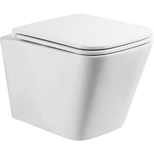 Унитаз подвесной BelBagno Ardente-R безободковый (BB520CH-TOR/BB2322SC)