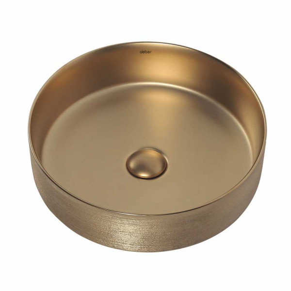 Раковина накладная Abber Bequem золото матовое (AC2109BGM) Раковина накладная Abber Bequem золото матовое (AC2109BGM)