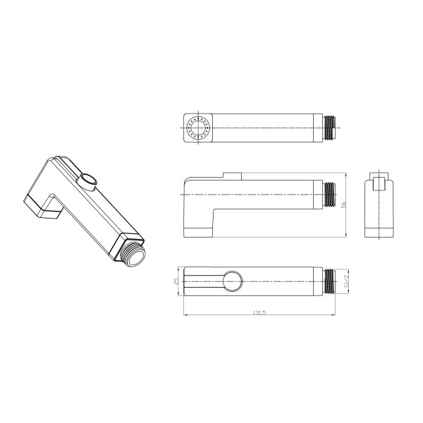 Комплект для биде Lemark с гигиеническим душем (LM8091C)