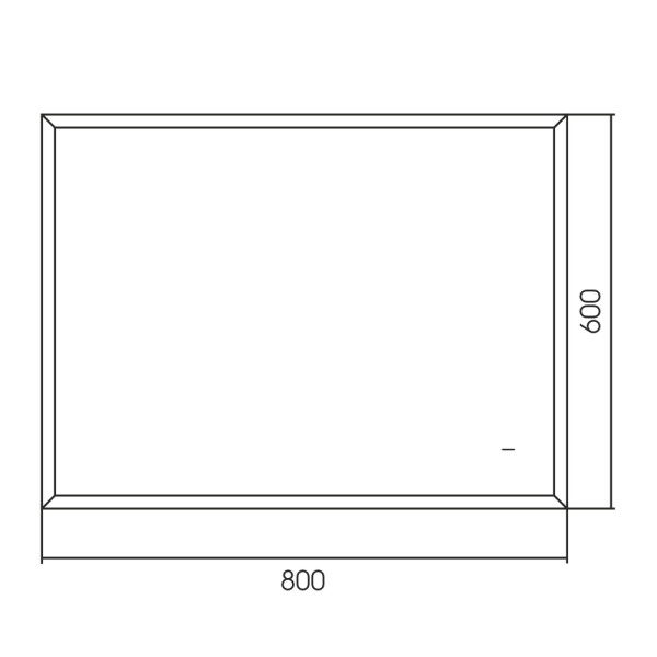 Зеркало Abber See 60x80 с подсветкой, бесконтактный выключатель, диммер, черный (AG6110SCL-0.8) Зеркало Abber See 60x80 с подсветкой, бесконтактный выключатель, диммер, черный (AG6110SCL-0.8)