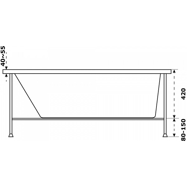 Каркас для ванны Azario Бали 1800x800 разборный (БТК0004)