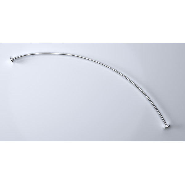 Карниз для ванны 1Marka Aura 150*105 (хром) Карниз для ванны 1Marka Aura 150*105 (хром)