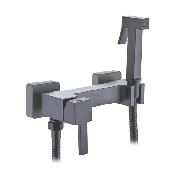 Смеситель для биде Ledeme с гигиеническим душем оружейная сталь (L5398D-7) Смеситель для биде Ledeme с гигиеническим душем оружейная сталь (L5398D-7)