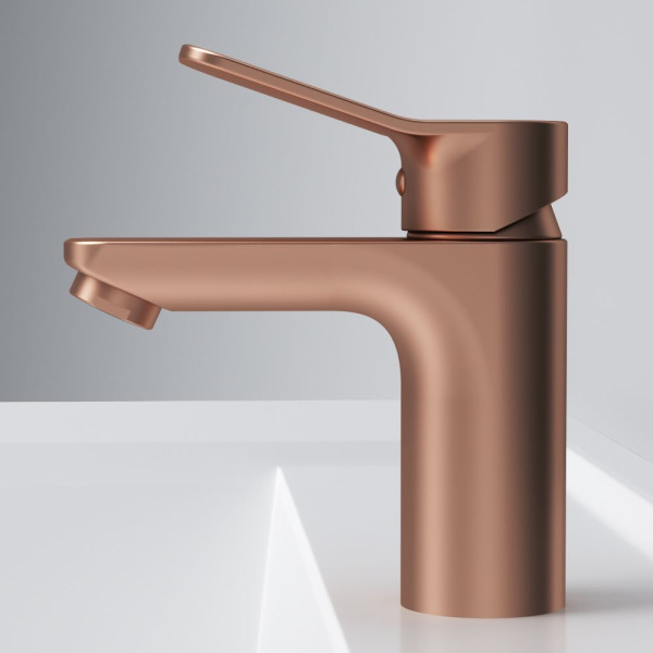 Смеситель для раковины AM.PM X-Joy розовое золото (F85A02144)