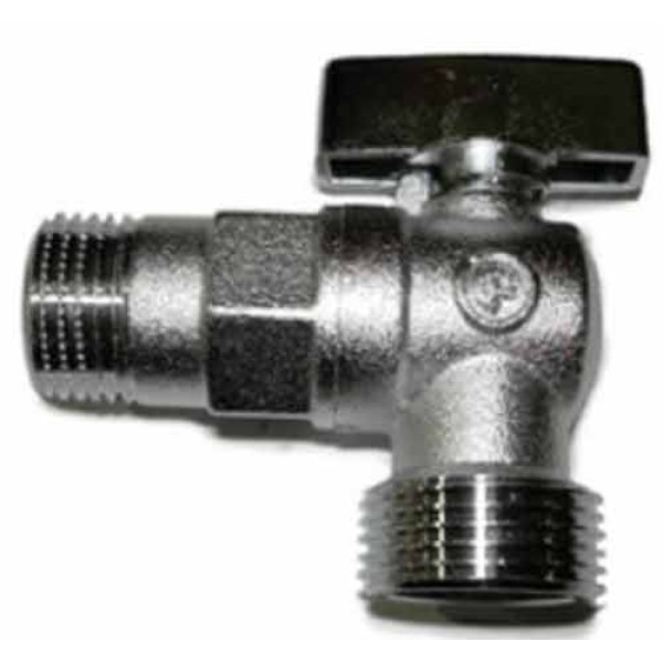 Кран угловой 1/2"x3/4" НН шаровый 059 DE-R-TOFornara (никель мат.) (059 DE-R-TO)