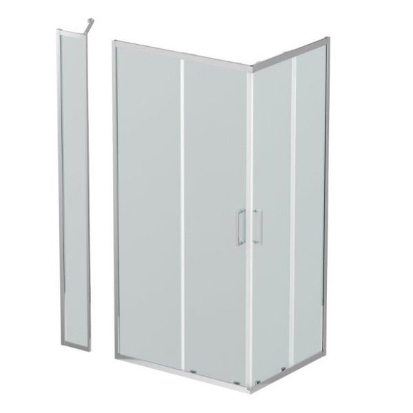 Душевой уголок BelBagno Luce 110x90x195 стекло прозрачное, профиль хром (LUCE-AH-21-110/90-C-Cr)