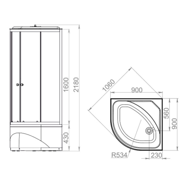 Кабина гидромассажная Melodia Classica 90х90 высокий поддон, стекло прозрачное, профиль белый (MB01011) Кабина гидромассажная Melodia Classica 90х90 высокий поддон, стекло прозрачное, профиль белый (MB01011)