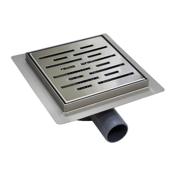 Трап горизонтальный Azario 360° 150x150 хром (AZZ3150)