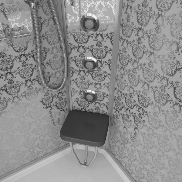 Душевая кабина Niagara с гидромассажем Luxe 900*900*2200 стекло прозрачное, профиль хром (NGL-7715W) Душевая кабина Niagara с гидромассажем Luxe 900*900*2200 стекло прозрачное, профиль хром (NGL-7715W)