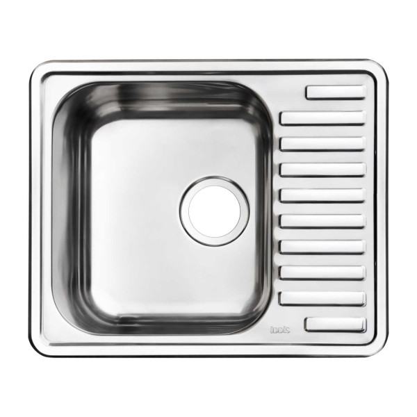 Мойка для кухни врезная Iddis Strit 585x485x180 хром шелк (STR58SDi77)