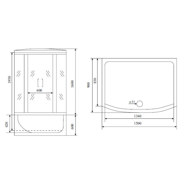 Душевая кабина с гидромассажем Timo T-7750 new 150x90x220 стекло прозрачное, профиль хром (T-7750 new) Душевая кабина с гидромассажем Timo T-7750 new 150x90x220 стекло прозрачное, профиль хром (T-7750 new)