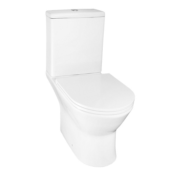 Унитаз напольный Azario Dante с сиденьем с микролифтом белый (AZ-93589)