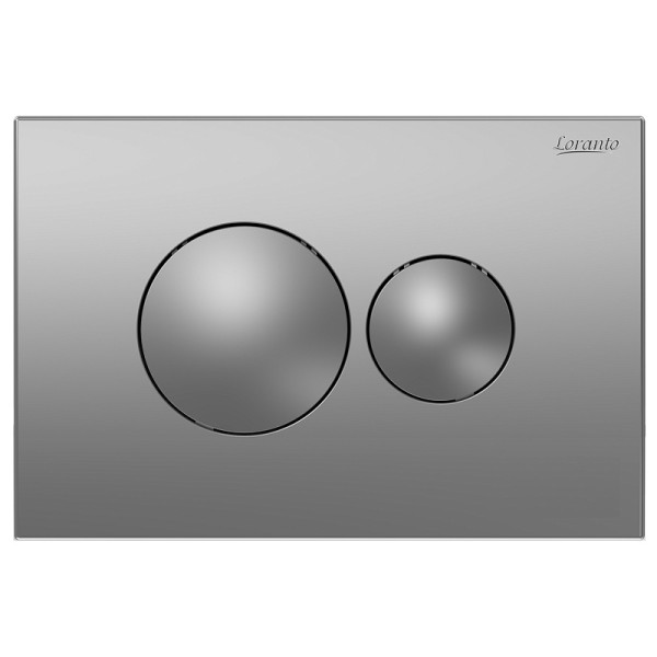 Клавиша смывная Loranto Prestige хром матовый (7511)