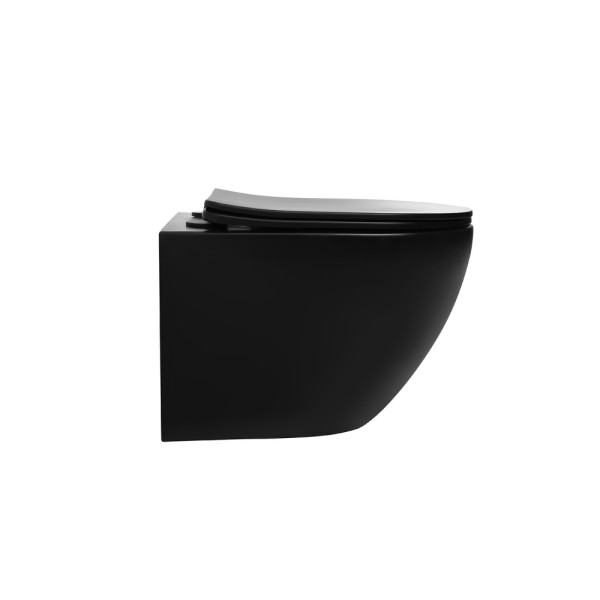 Унитаз подвесной Abber Bequem 355x490x360 черный матовый (AC1100TMB)