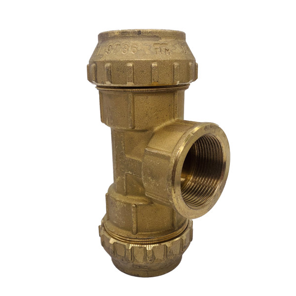 Тройник "Tiemme" 63*2"В*63 (для п/э трубы) (3400058)