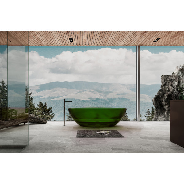 Ванна прозрачная Abber Kristall 180x85 зеленая (AT9702Emerald) Ванна прозрачная Abber Kristall 180x85 зеленая (AT9702Emerald)