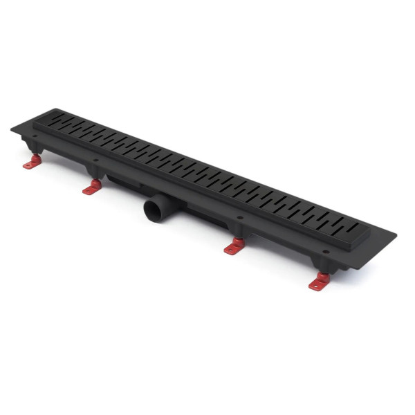 Лоток душевой 650 мм. MCH Chudej Medium Black Edition (решетка нерж. сталь черная, боковой слив D 50) CH650/50MC Лоток душевой 650 мм. MCH Chudej Medium Black Edition (решетка нерж. сталь черная, боковой слив D 50) CH650/50MC