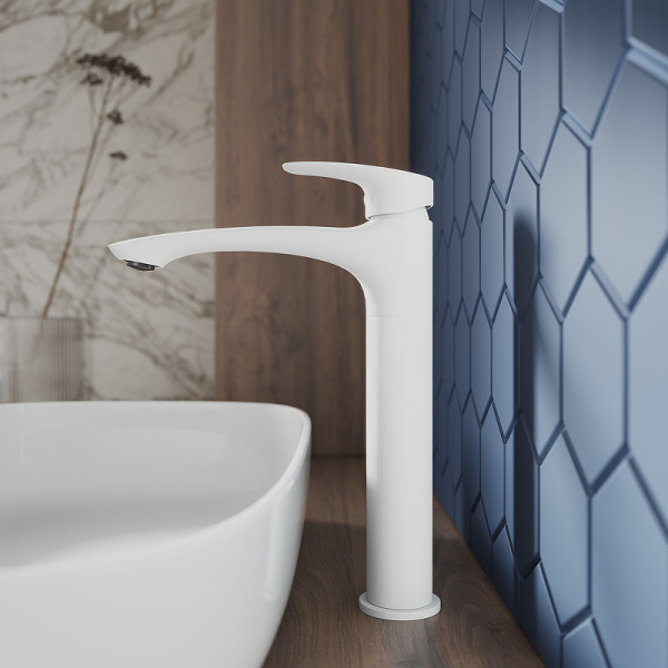 Смеситель для раковины Milardo Rora белый (RORWT01M01)