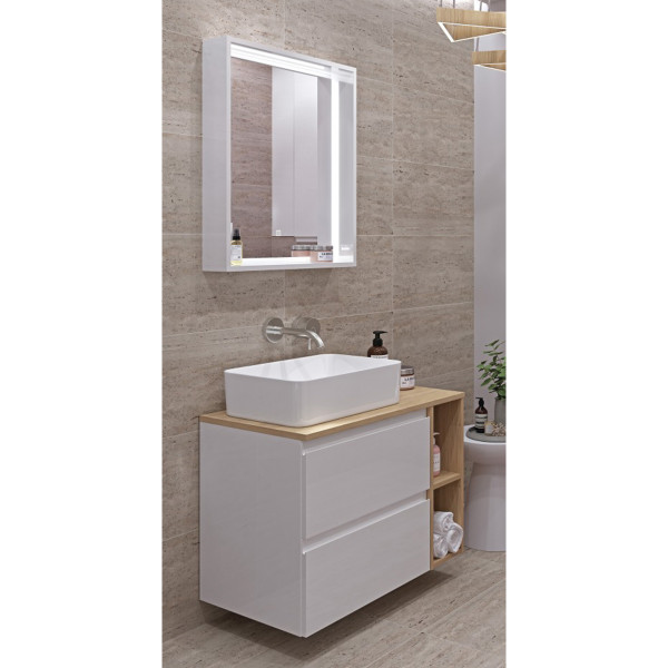 Тумба подвесная Cersanit Moduo белый (SB-SZ-MOD60-BL/Wh)